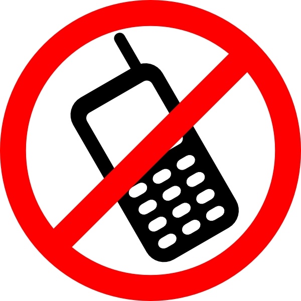 No Cell Phones Allowed clip art Free vector 69.16KB