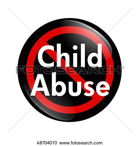 No Child Abuse button