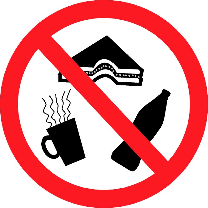 No Food And Drink Sign Wine Z - No Food Or Drink Clipart
