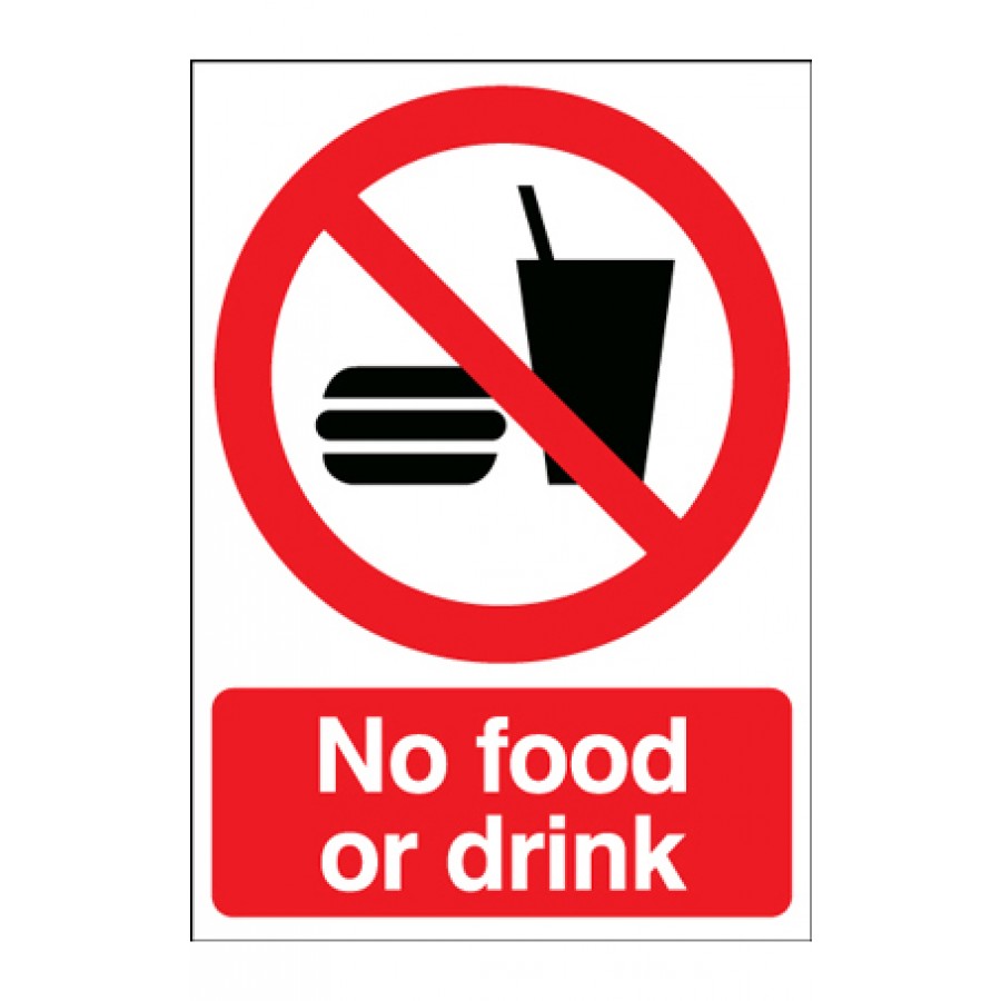 No Food Or Drinks Sign ...