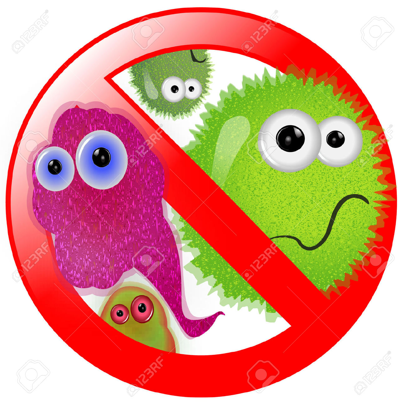 No Germs Clipart #1 - Germs Clip Art