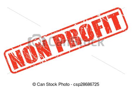 Non profit red stamp text - csp28686725