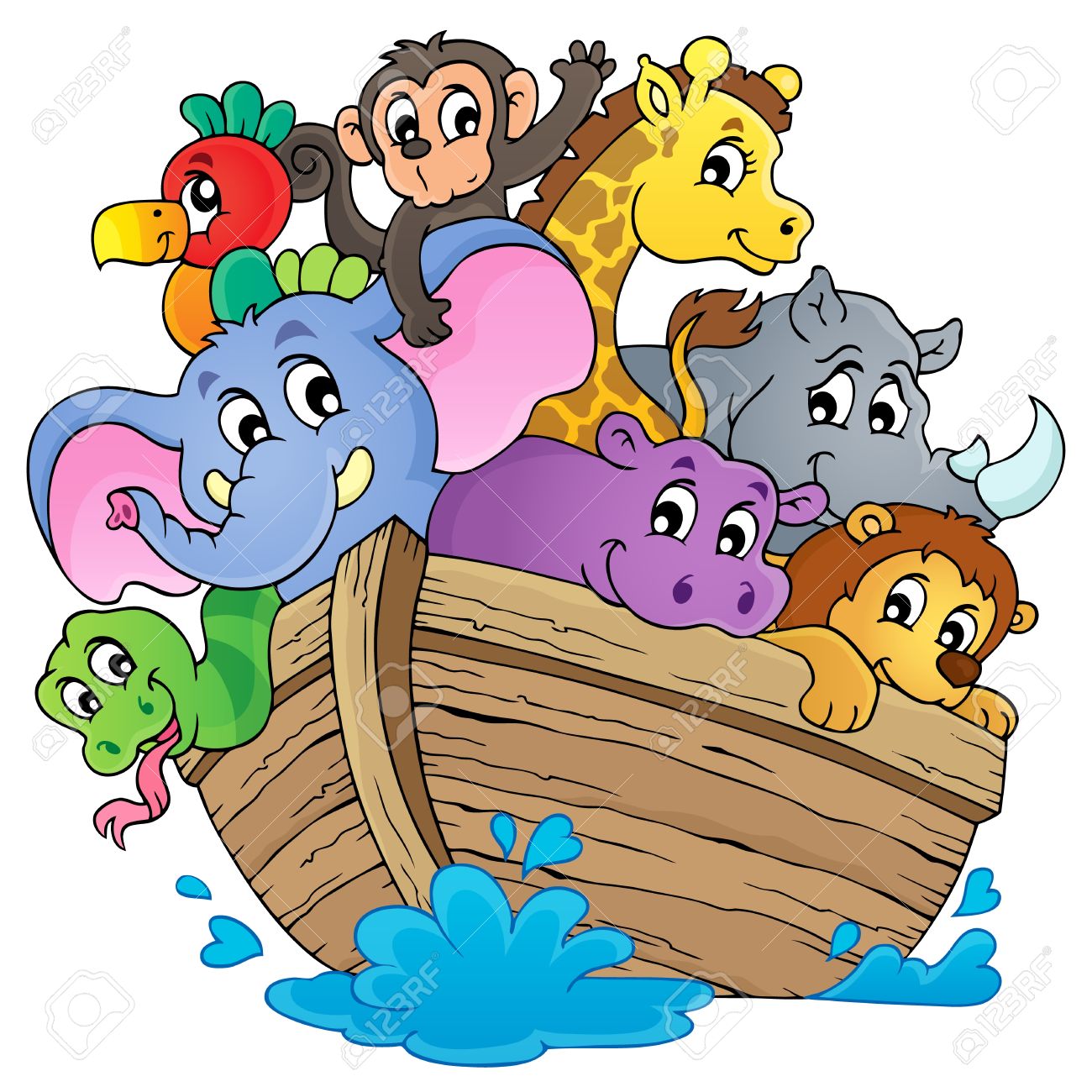 Noahs ark theme image Stock Vector - 28029388