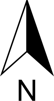 North Arrow 3 block in symbol