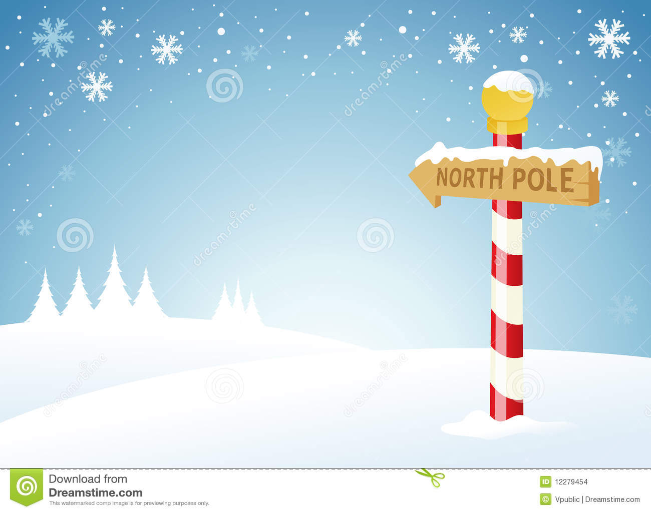 North Pole Background Clipart #1