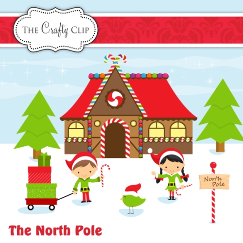 North Pole Clipart Set Preview-LG