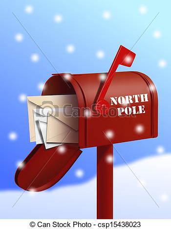 ... North pole mail box - North Pole Clip Art