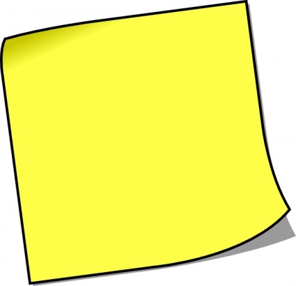 note clipart - Post It Clipart