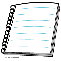 Notebook Clip Art Black And W