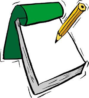 Notepad clipart 2 image