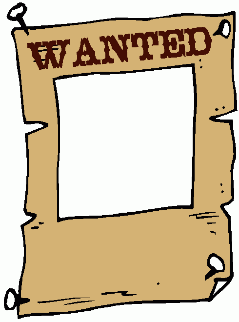 Simple Wanted Poster Clipart