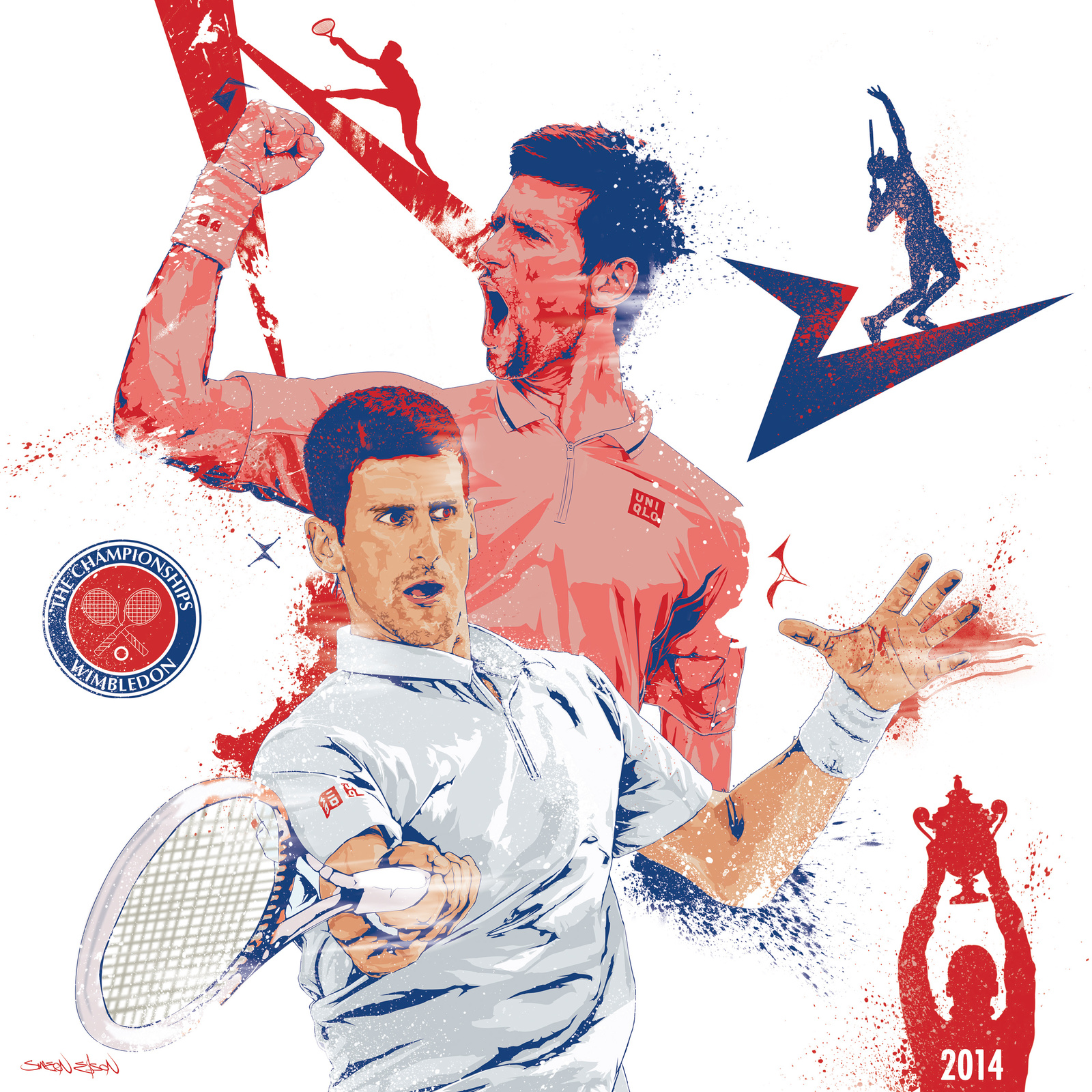 Djokovic Wimbledon Champ 2014