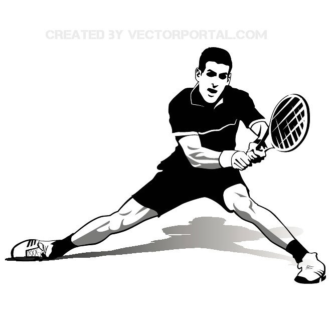 Tennis Player Novak Djokovic Free Vector