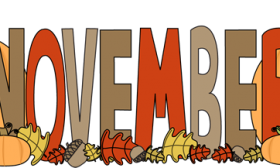 November Banner Clipart #1