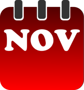 November Calendar Clip Art - November Calendar Clipart