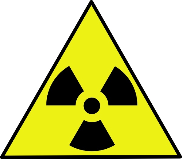 Nuclear Zone Warning Sign cli - Caution Sign Clip Art