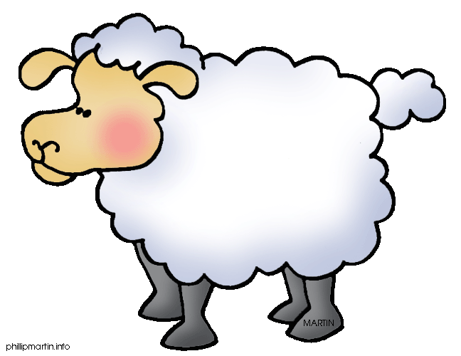 Lamb his sheep cutouts clipar