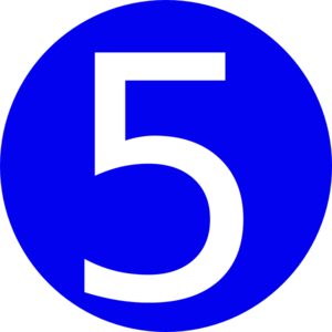 5 Countdown Clip Art