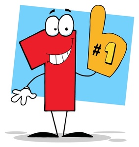 Number 1 Clip Art - Number One Clipart