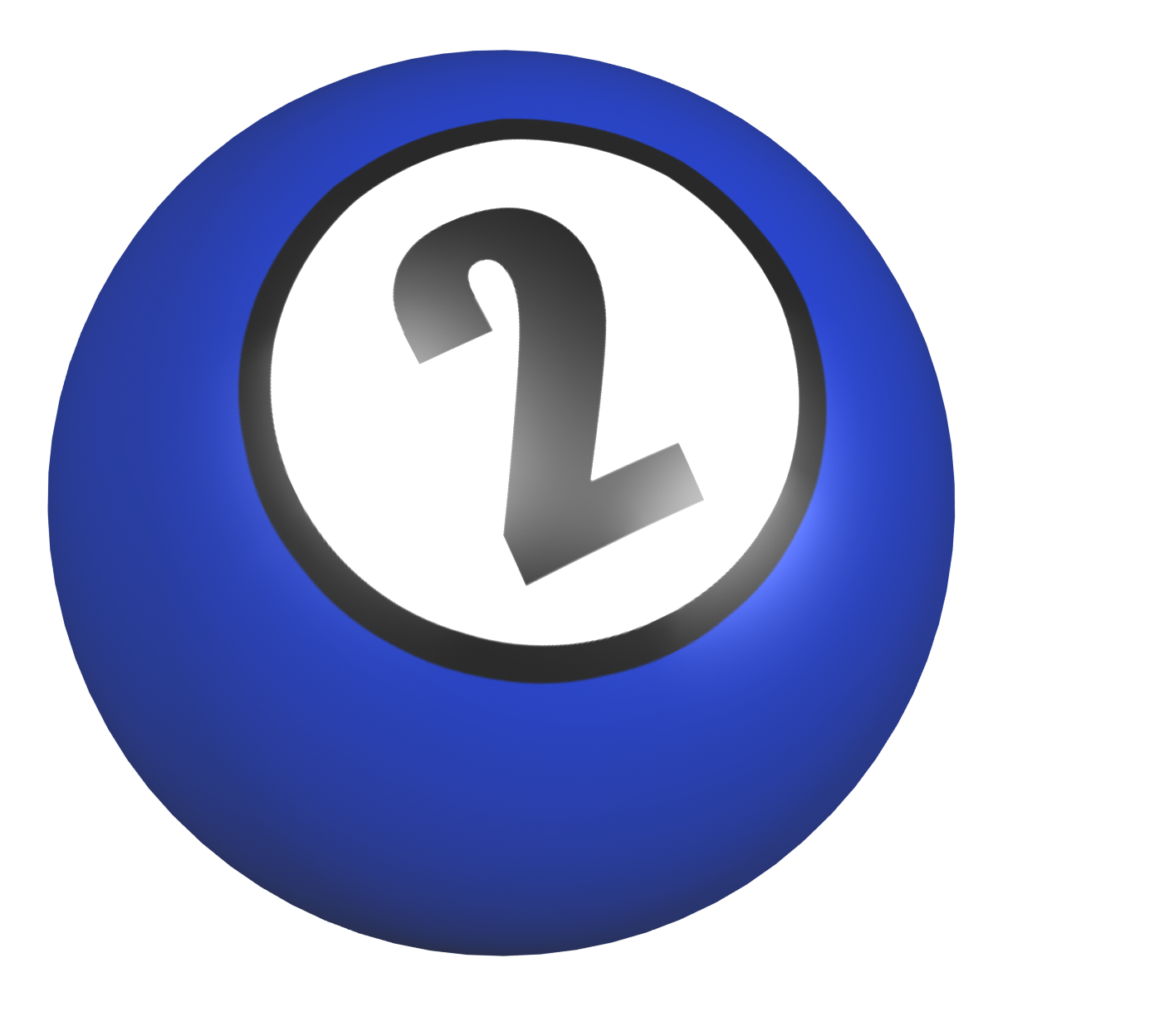 Number 2 Ball With Image From Clipart Free Clip Art Images