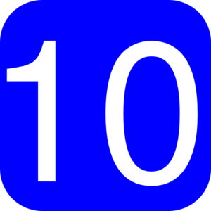 number 10 clipart