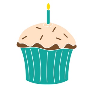 number one candle clipart - Clip Art Cupcake