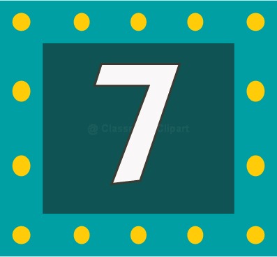 Number 7 Clipart Numbers Number 7c