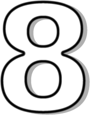 Number 8 Outline Http Www Wpclipart Com Signs Symbol Alphabets