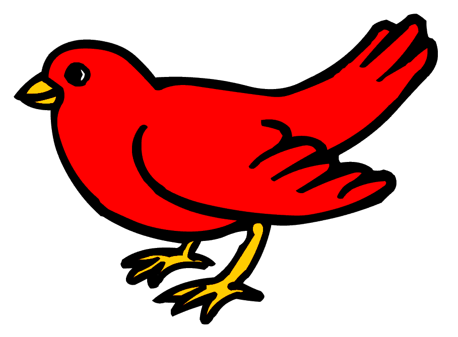 ... Funny Red Bird | Free Cli