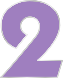 Number Two Clip Art - Two Clipart