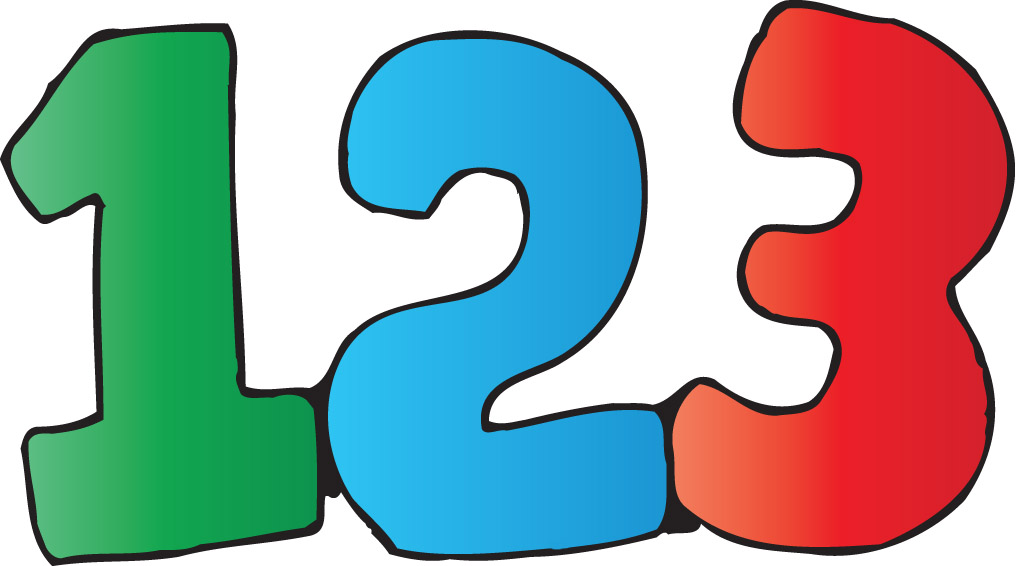 Numbers 123 Clipart