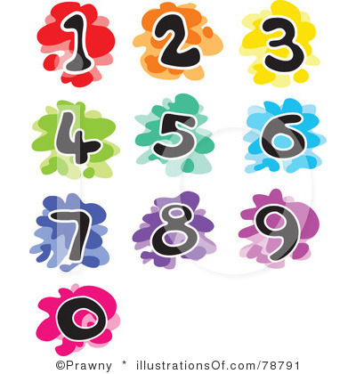 numbers border clipart