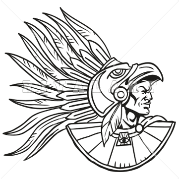 Aztec Warrior Clipart