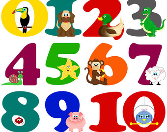 Numbers Clip Art 1 10 - Numbers Clip Art