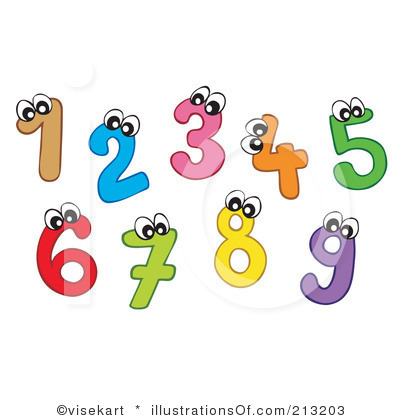Numbers Clip Art - Clipart Numbers