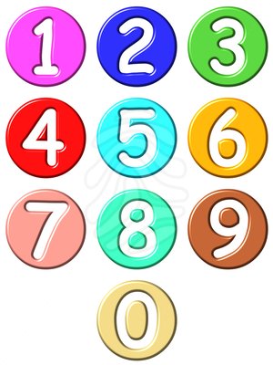Numbers clip art .