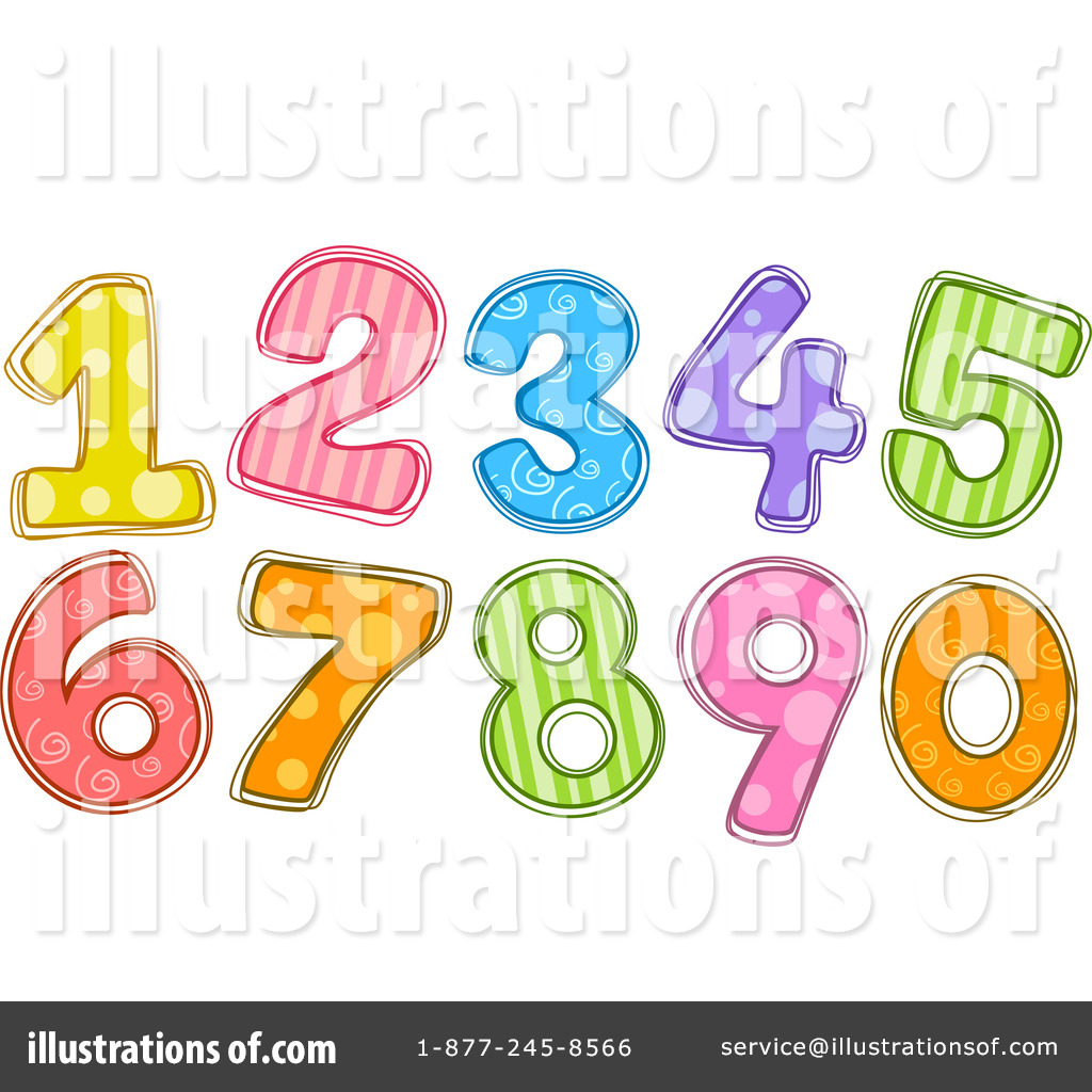 Royalty-Free (RF) Numbers Clipart Illustration by BNP Design Studio - Stock  Sample