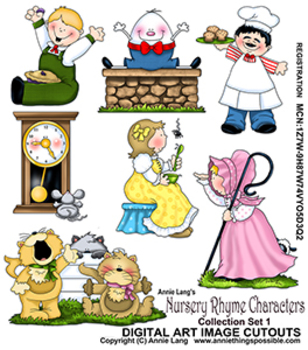 Nursery Rhyme Characters . - Nursery Rhyme Clipart