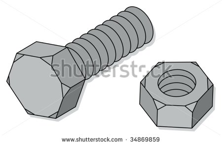 Nuts And Bolts Clipart Kids Clipart Style Cartoon Of A Nut