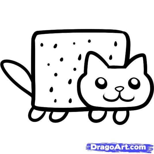 pop tart coloring pages nyan cat coloring pages best of pop tart clipart  nyan cat pencil
