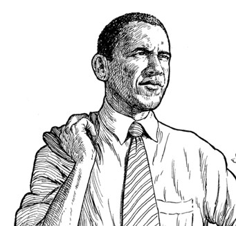 Obama Black and White Clip Ar - Obama Clip Art