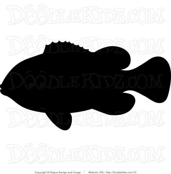 ocean fish shilohuettes | Clipart illustration of silhouette of a clownfish. This clown fish .