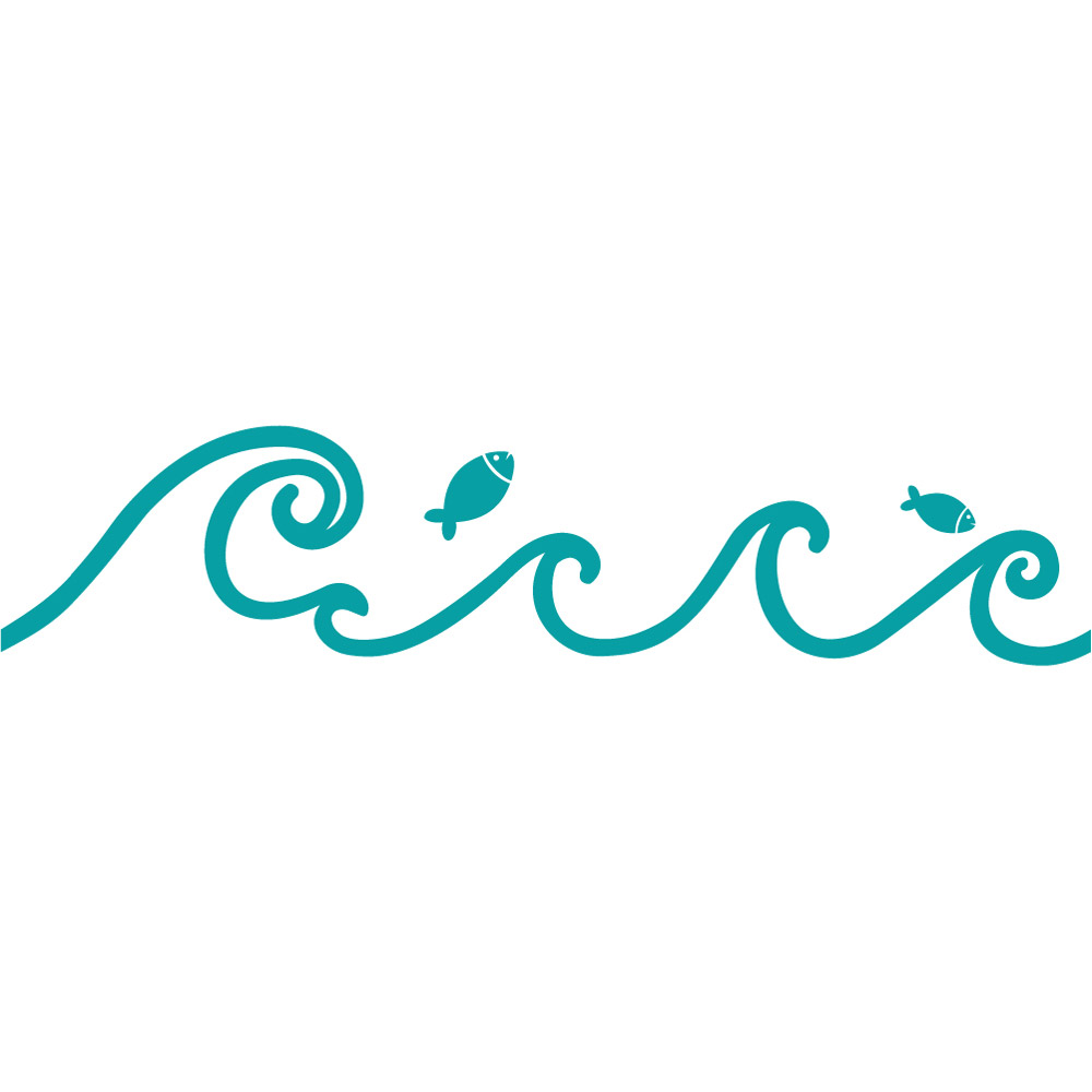 Simple Water Waves Clip Art A
