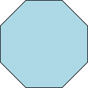 Blue Octagon Clip Art