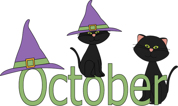 October Month Black Cat