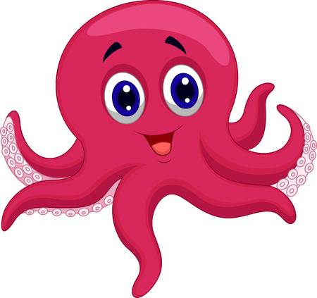 Octopus cartoon Illustration
