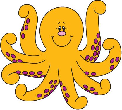 octopus clipart free - Google Search Rock Clipart, Fish Clipart, Beach  Clipart, Education
