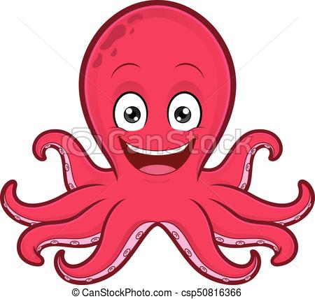 Smiling octopus - csp50816366