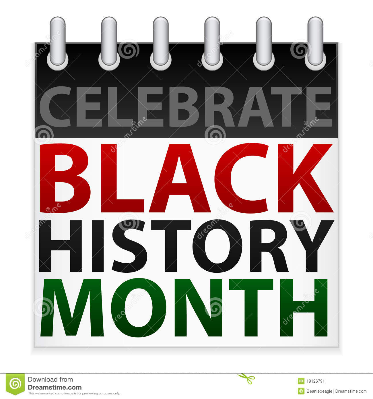 Of A Calendar Icon In Celebration Of Black History Month In February