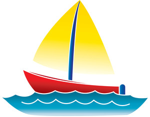 Sail Boat Clip Art - .
